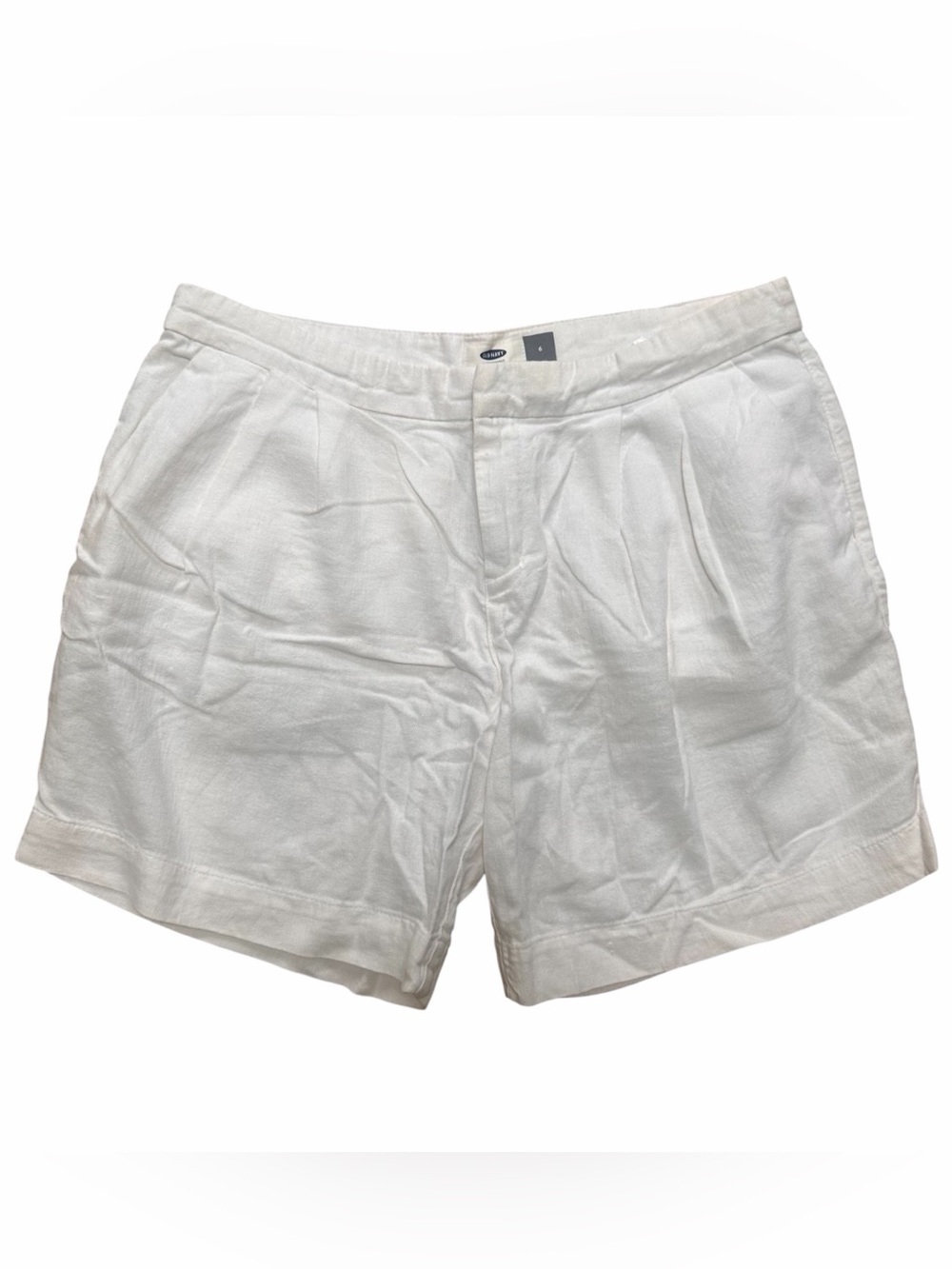 Old Navy Women's White Linen Blend Shorts